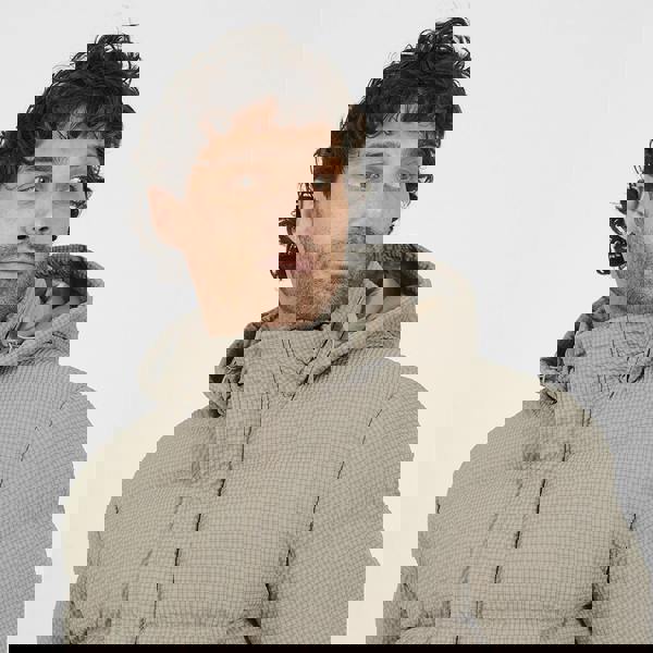 Brave Soul Taupe Hooded Padded Jacket - Taupe Image 3