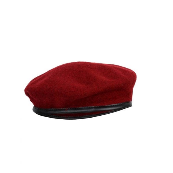 David WeJ Wickliffe Wool Beret - Burgundy