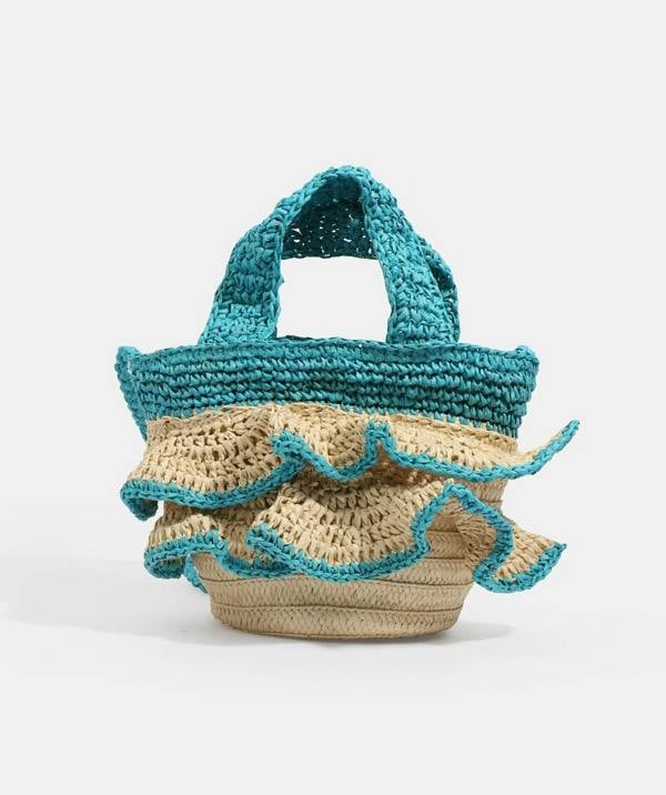 Pia Rossini Saffira - Straw Crossbody Bag