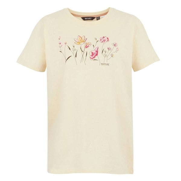 Regatta Womens/Ladies Filandra IX Flowers T-Shirt - Light Vanilla