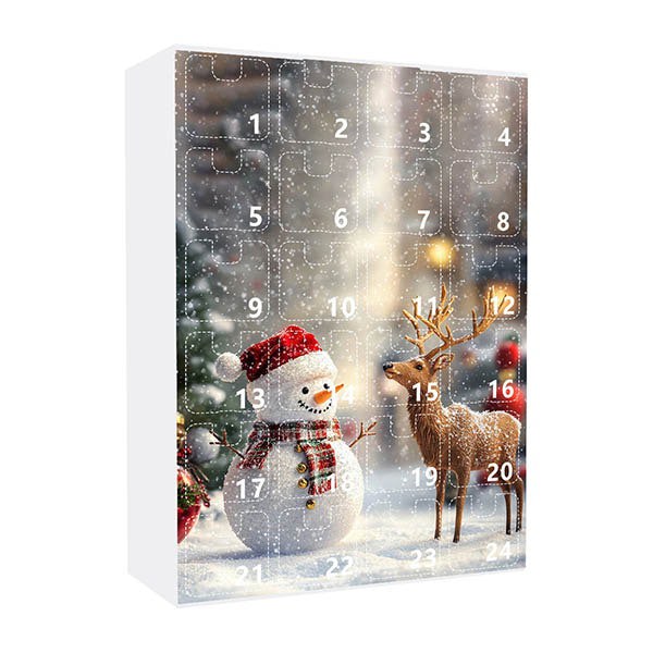 Leaper Cute Snowman Acrylic Ornament Christmas Countdown Advent Calendar