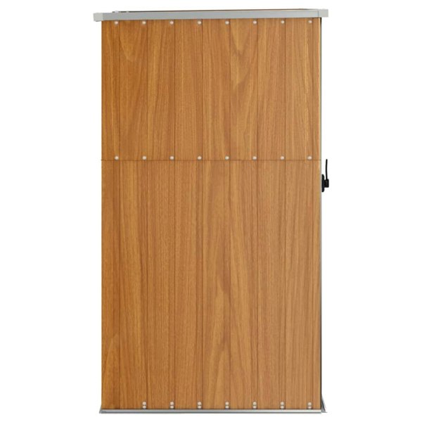 Berkfield Garden Tool Shed Brown 88x89x161 cm Galvanised Steel