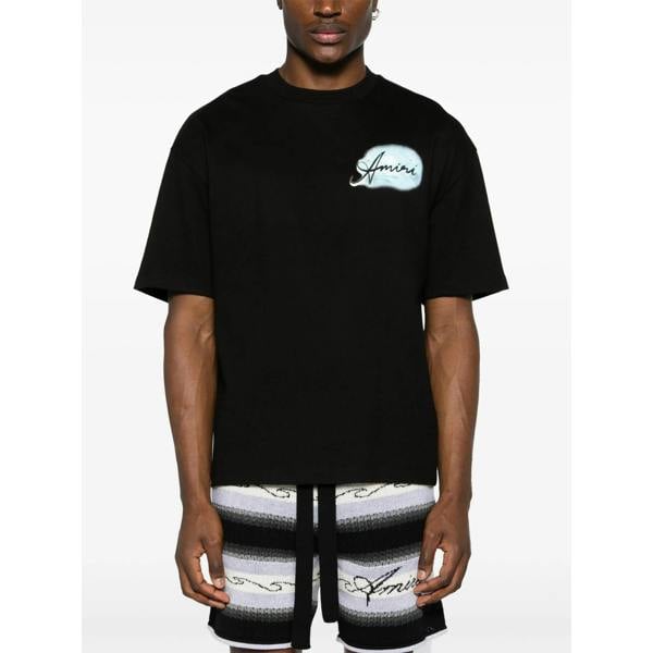 Amiri Paradise Airbrush Oversized T-Shirt   in  Black