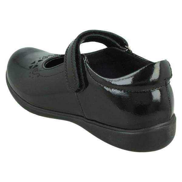 Start-rite Girls Start-Rite Heart-Bow School Shoes Glisten