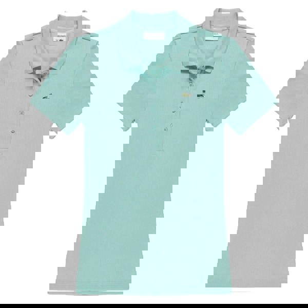 Lacoste Women's L.12.D Ribbed Slim Polo Shirt - Mint