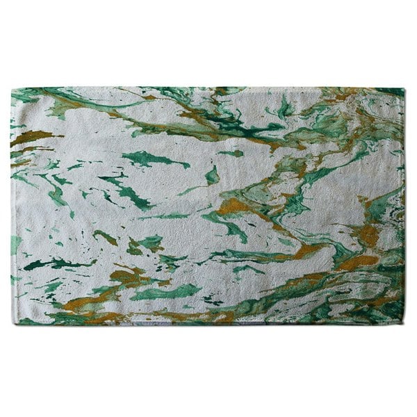 Benjamin Tate Design Green & Golden Marble (Bath Towel)