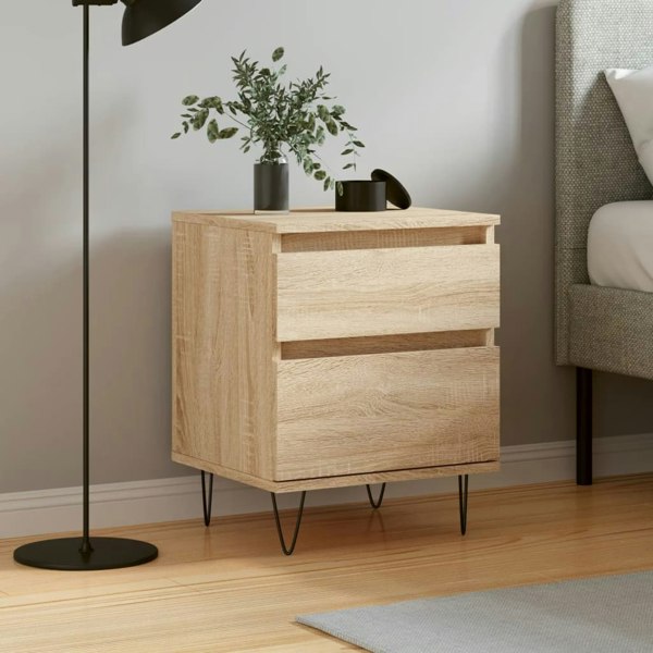 Berkfield Bedside Cabinet Sonoma Oak 40x35x50 cm Engineered Wood