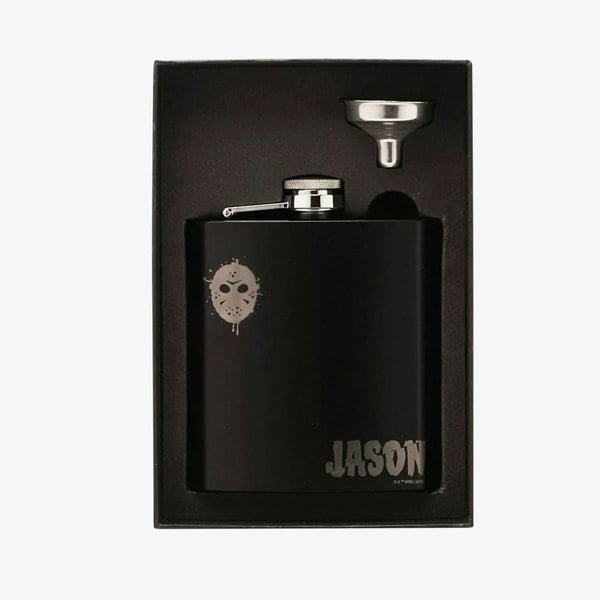 T. H. Baker Warner Bros Friday 13th 6oz Hip Flask Gift Set WB567