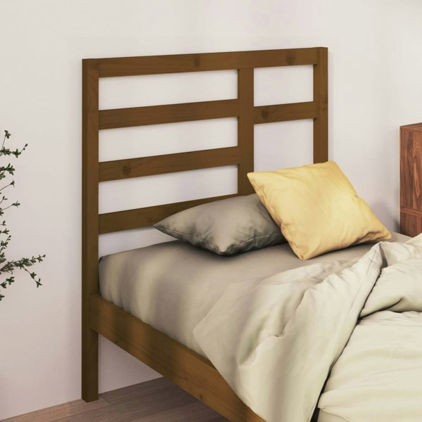 Berkfield Bed Headboard Honey Brown 106x4x104 cm Solid Wood Pine