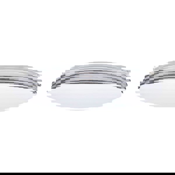 Milagro Ceiling Lamp Siena 25W LED 350 mm Stylish White And Chrome Circular Design Dimmable Including Remote Control