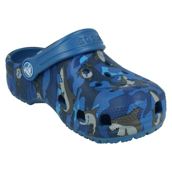 Crocs Boys Crocs Shark Detailed Clogs Classic Shark Clog PS
