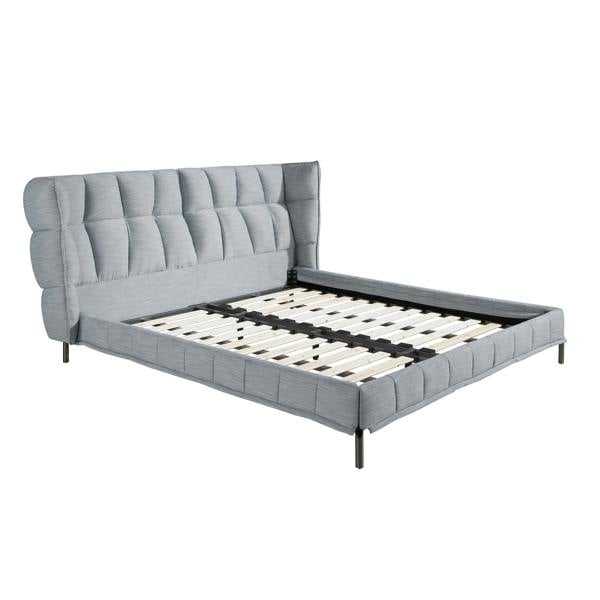 Angel Cerdá Light Bluish-grey Fabric Bed 7211