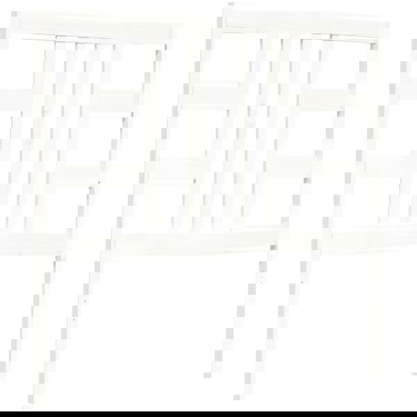 Berkfield Bed Frame with Headboard White 100x200 cm Solid Wood