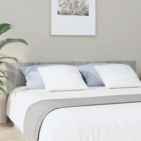 Berkfield Bed Headboard Grey Sonoma 200x1.5x80 cm Engineered Wood