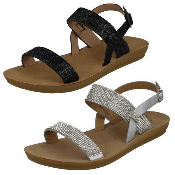 Savannah Ladies Savannah Diamante Sandals F00242