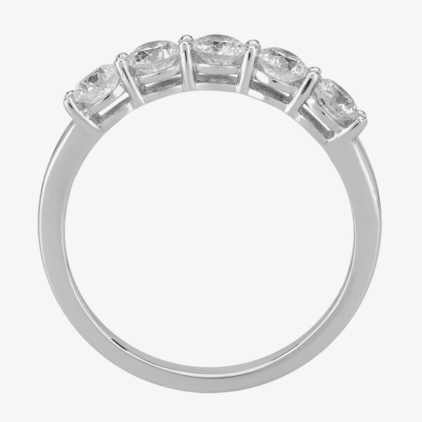 1888 Collection Platinum Brilliant Cut 0.75ct Five Stone Diamond Ring HET1001