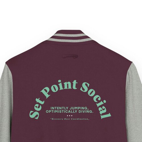 Anchor & Crew Set Point Social Volleyball Club League Cotton Varsity Letterman Jacket