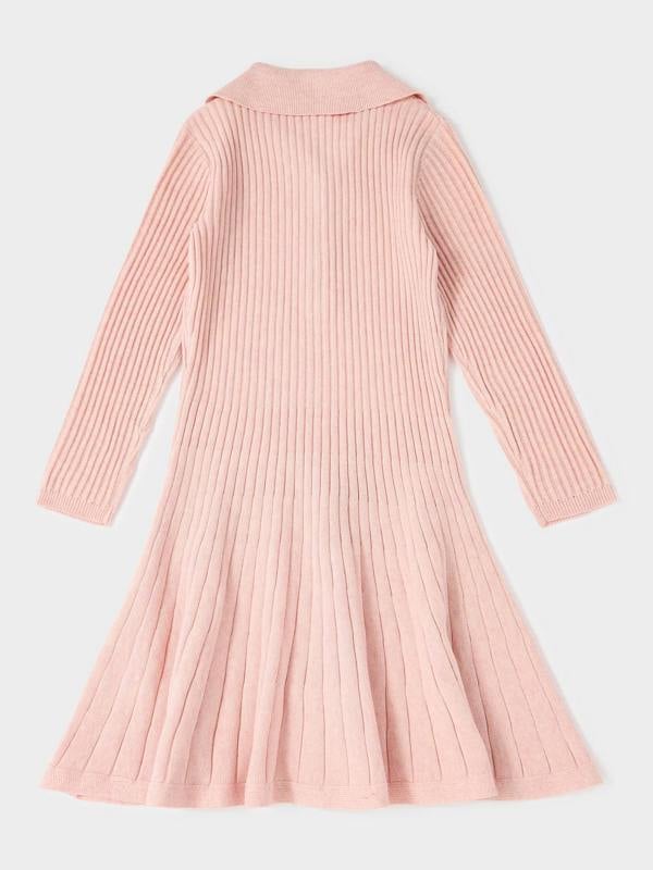 GWD Tayla Pink Collared Knitted Dress