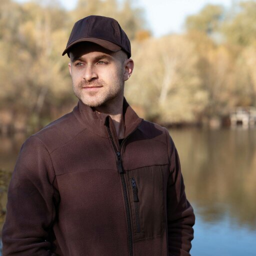 Heather Hats & Accessories Water Resistant Waxed Cotton Baseball Trucker Cap, Cotton Lining, Outdoor Wear, Brown