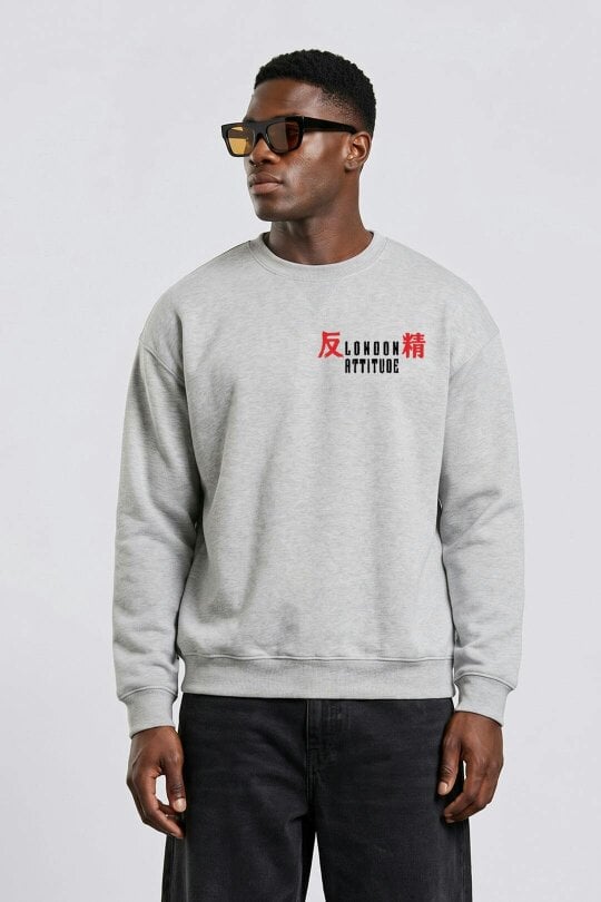 London Attitude Oversized Tokyo After Dark Dragon Sweatshirt