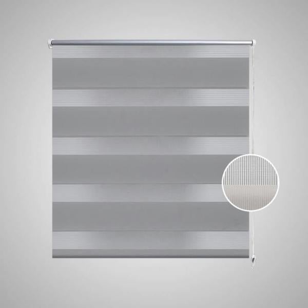 Berkfield Zebra Blind 70 x 120 cm Grey