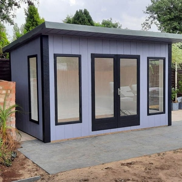 12x8 insulated Garden Studio Office Pent Roof - Best Shed