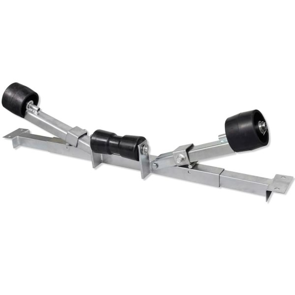 Berkfield Boat Trailer Bottom Support Bracket with Keel Rollers