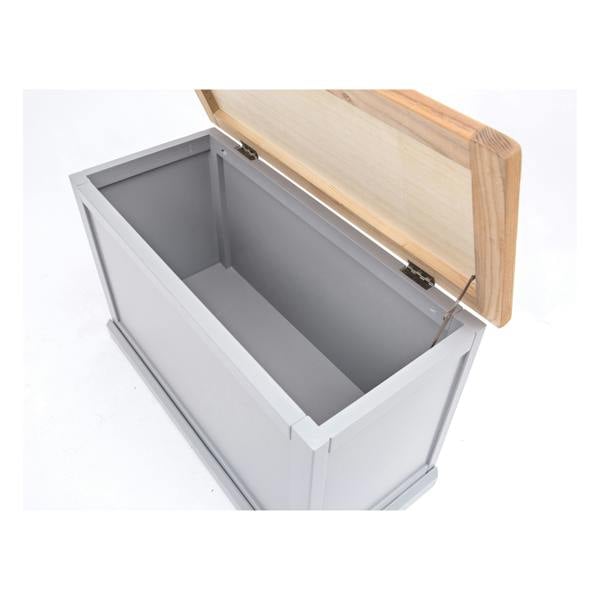 Cabinet Bits Rocca Grey Blanket Box Ottoman