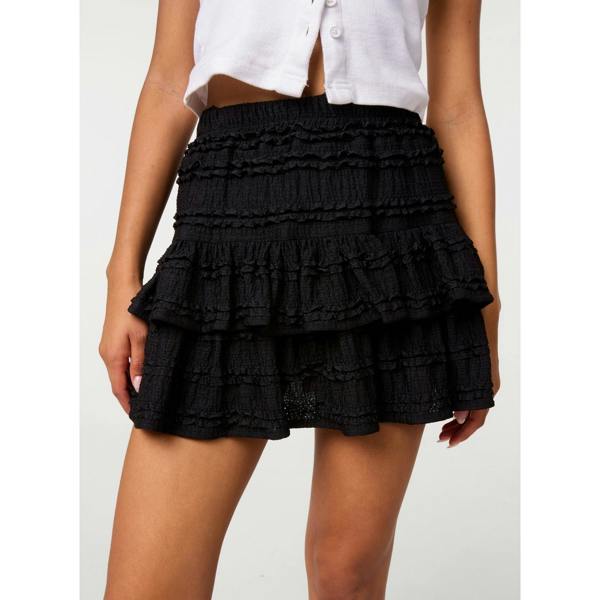 Pink Vanilla Frill Lace RaRa Mini Skirt