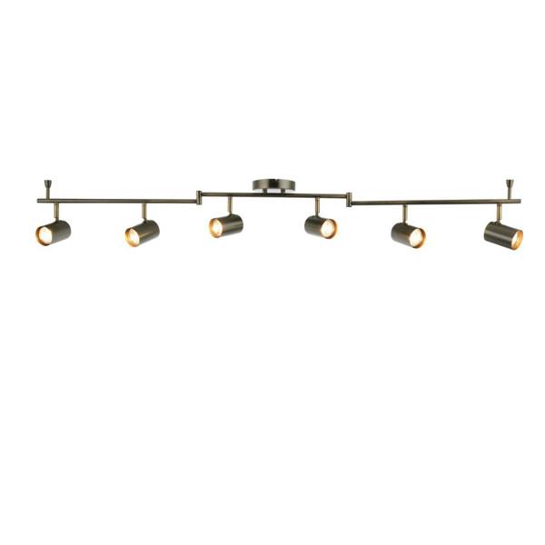 Pagazzi Lighting Hereford Matte Pewter 6-Spot Bar