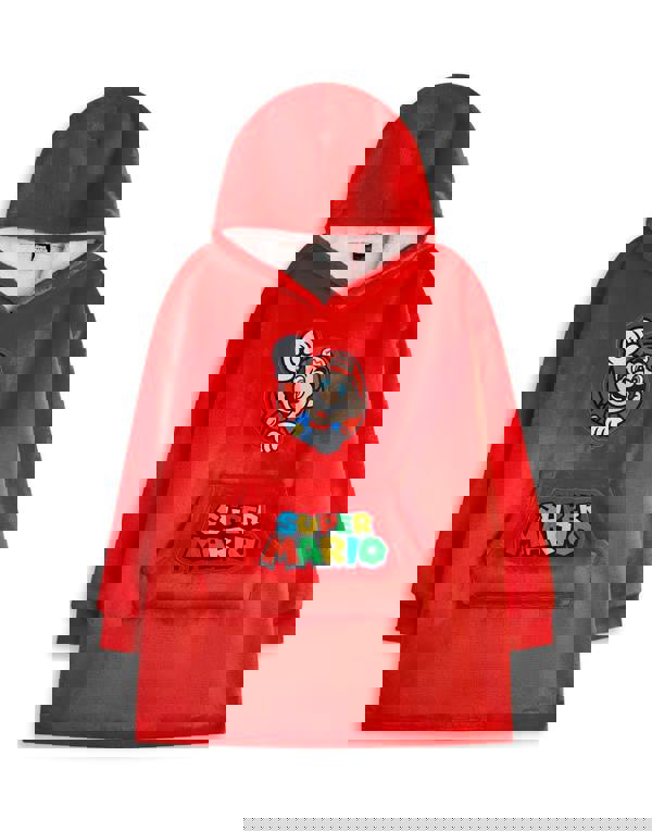 Nintendo Boys Red Mario Blanket Hoodie