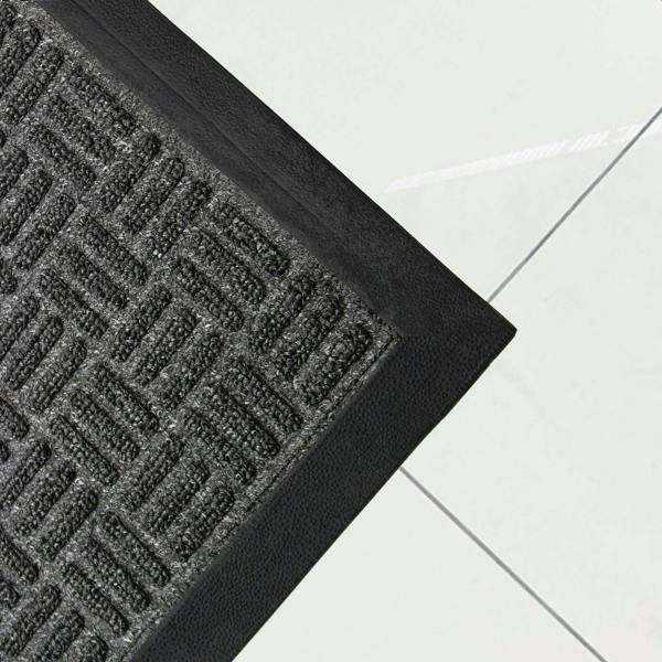 Ultralux Indoor/Outdoor Entrance Mat – Absorbent Heavy Duty Non-Slip Rubber Back – Dark Grey – Multiple Sizes URBGR