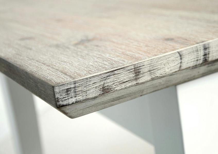 Statement Furniture Florence Rectangle Extending Kitchen Dining Table with Center Extension Leaves