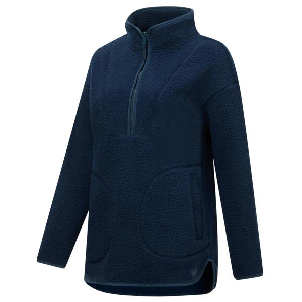 Regatta Womens/Ladies Frankie Borg Half Zip Longline Fleece Top - Navy - 