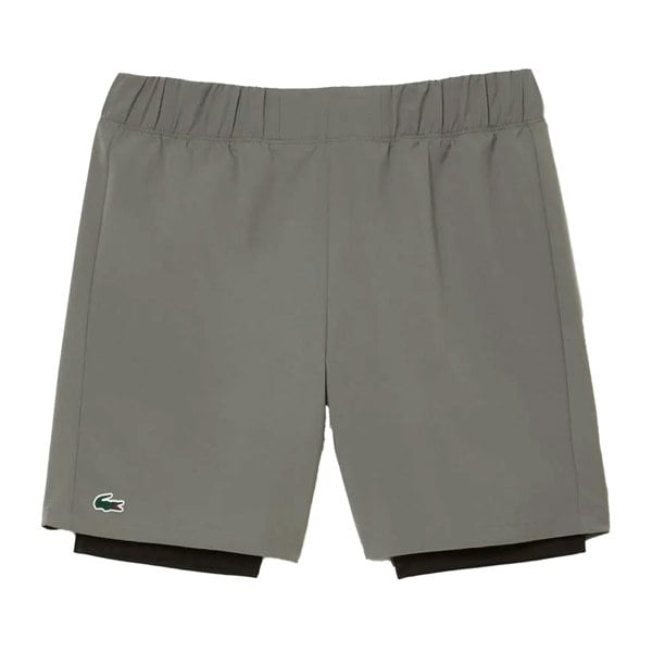 Lacoste Mens Ultra Dry Lined Sport Shorts - Grey
