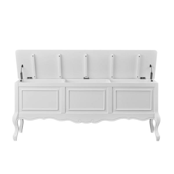 Statement Furniture Juliette Large Wooden Blanket Box with 3 Compartments