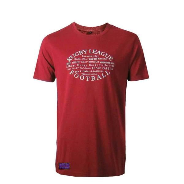 World-Rugby-League-T-Shirt-Vintage-Red-Front
