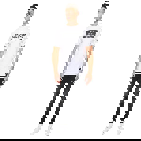 Crosshatch Mens Kratmoss T-Shirt - White - 