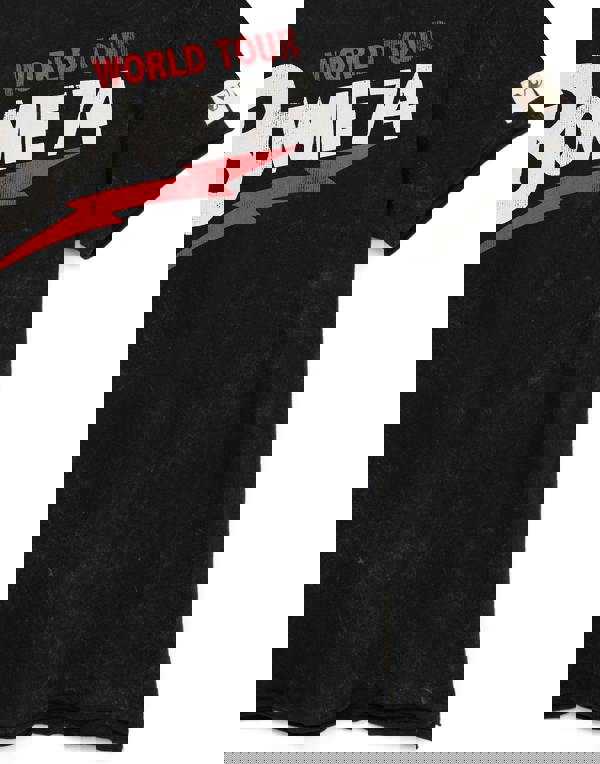 David Bowie Mens Black World Tour Graphic Short Sleeved T-Shirt