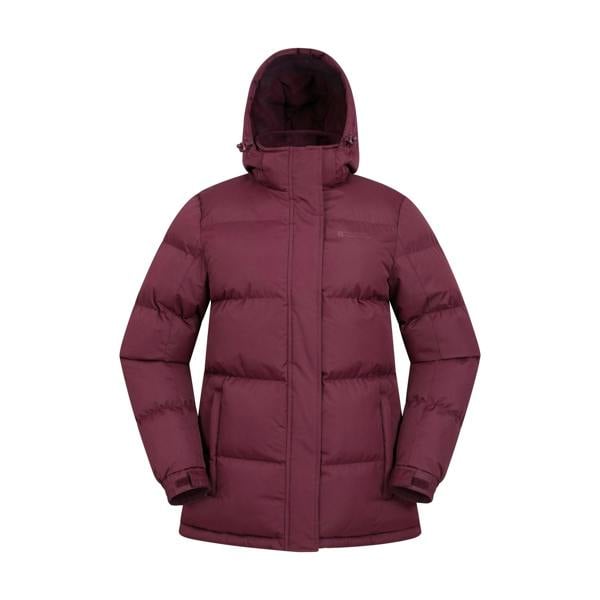 Mountain Warehouse Womens/Ladies Waterproof Padded Jacket - Burgundy
