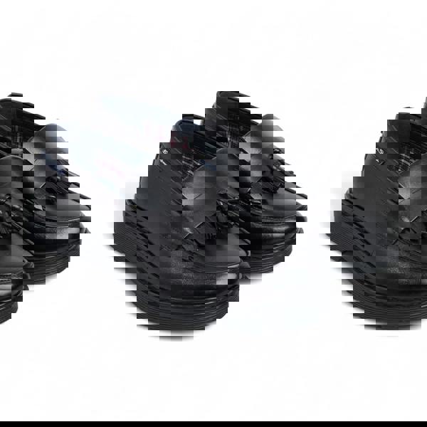 Ben Sherman Men's Black Leather Chunky Sole Tassel Loafer Shoes