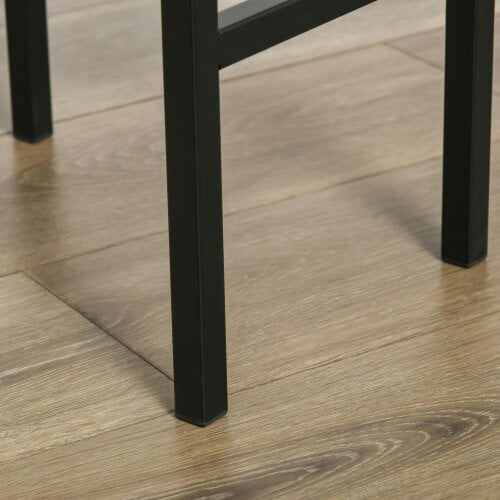 Wyld Haus Latzse Set Of 2 Rustic Brown Industrial Counter H8 Bar Stools With Footrest