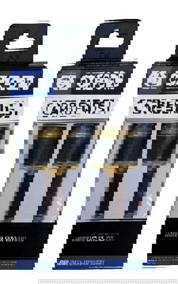 Oxford CarbEnds 1 Colourways Gold, Blue, Red, Silver