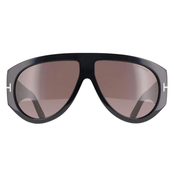 Tom Ford Sunglasses Bronson FT1044 01A Shiny Black Grey Light Mirror
