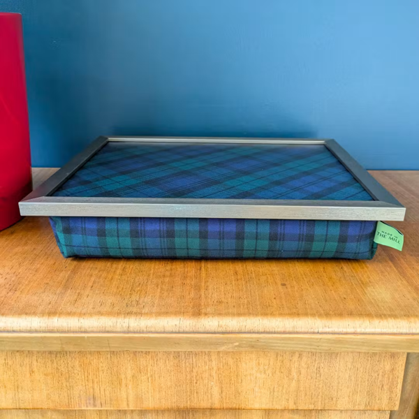 Made in the Mill Luxury Black Watch Lap Tray with Bean Bag
