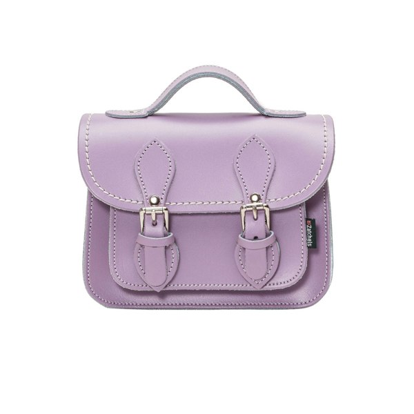 Pastel Violet Leather Micro Satchel - Micro Satchel - Zatchels