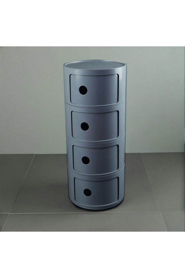 Living and Home 4-Tiered Plastic Storage Drawer Unit