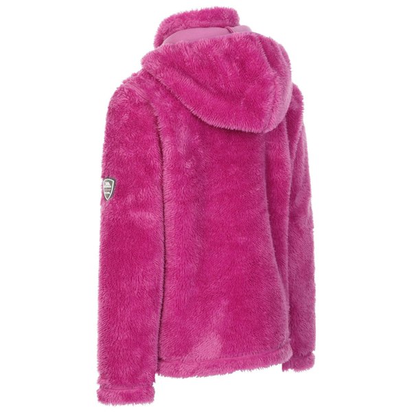 Trespass Girls Violetta Fluffy Fleece Jacket - Deep Pink