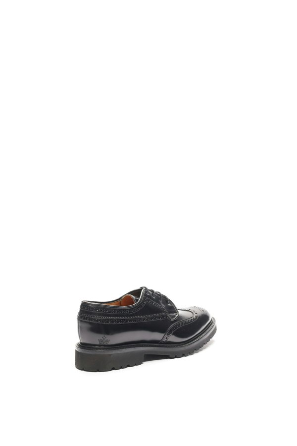 Macian Guinevere Brogue Derby Shoes - Black