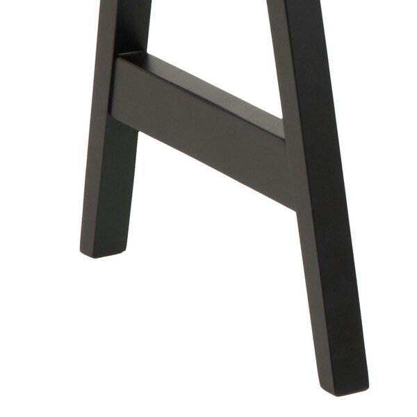 Wyld Haus Fukuoka Black Rubber Wood Compact Office Desk